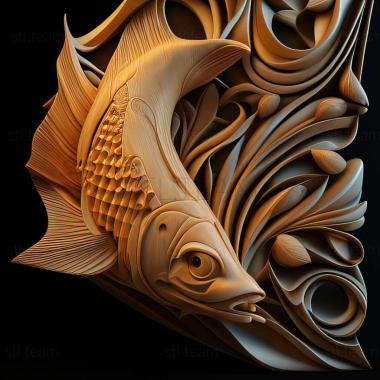 3D model Sickle   shaped shell fish (STL)